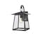 Z-Lite Rainer 1 Light Outdoor Wall Light, 9.5in. W x 15in. H, Black 5015S-BK - alternate 1